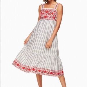 Kate Spade Embroidered Maxi Dress